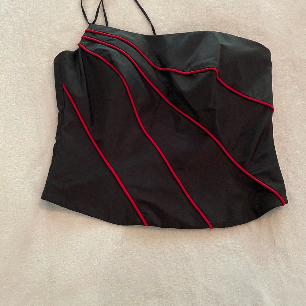 *3 for $14*  Black Top with Red Accents